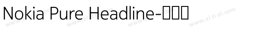 Nokia Pure Headline字体转换 Nokia Pure Headline字体转换